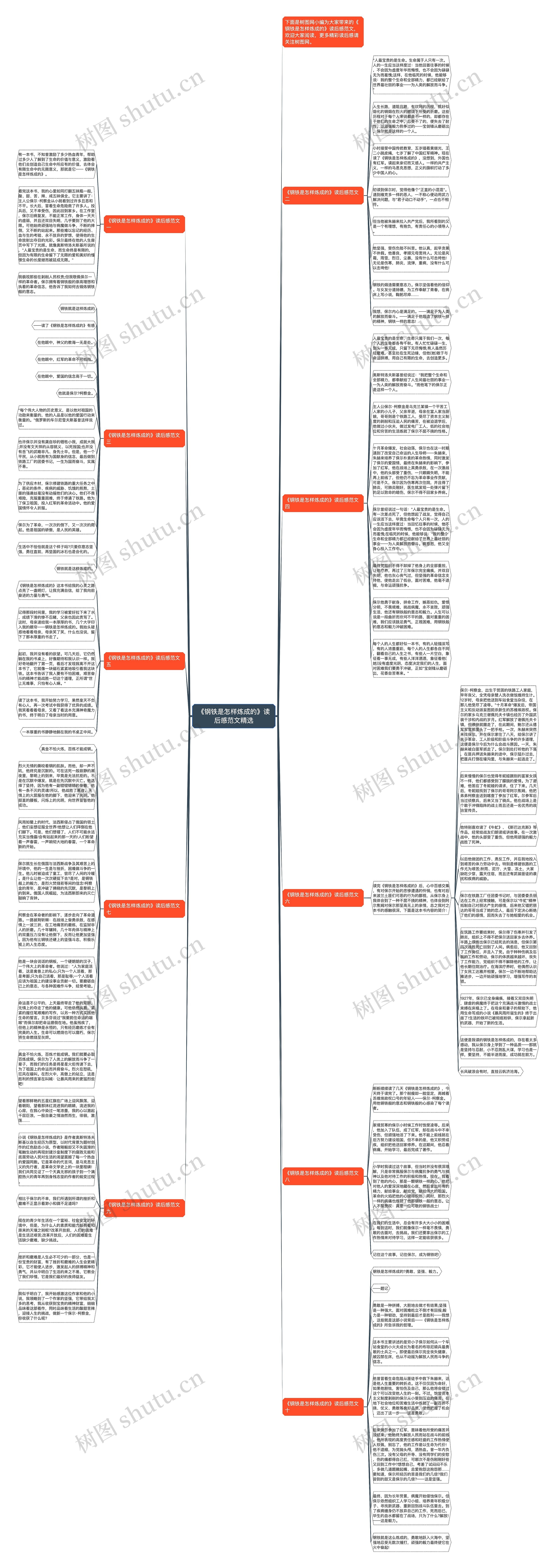 《钢铁是怎样炼成的》读后感范文精选思维导图