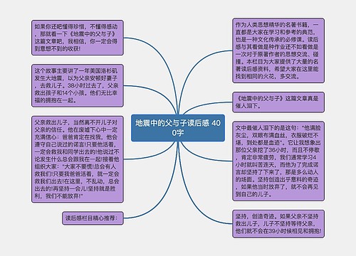 地震中的父与子读后感 400字