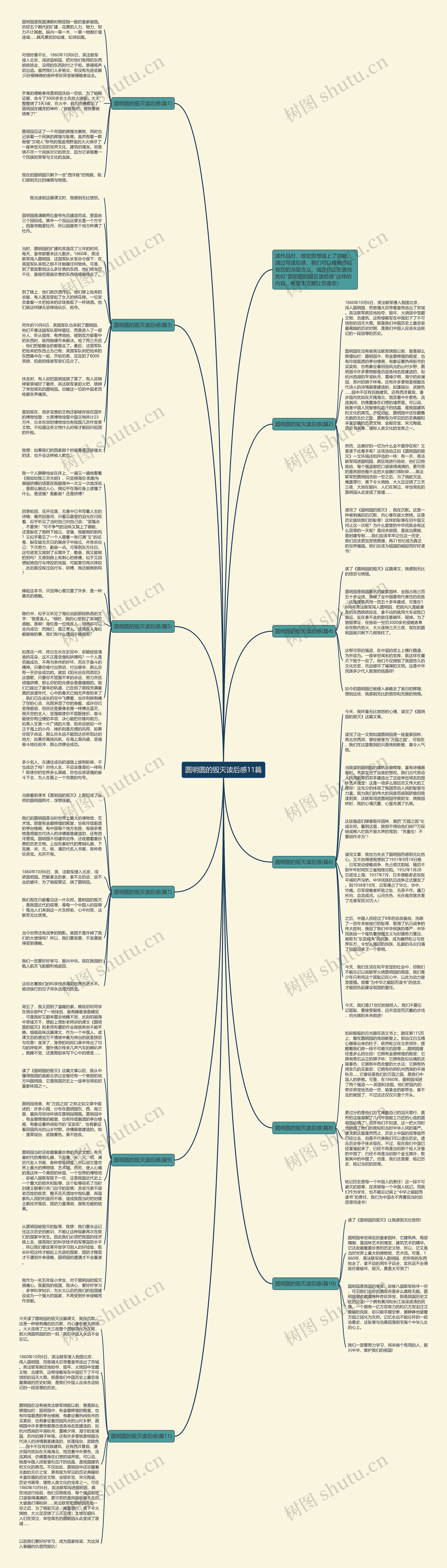 圆明圆的毁灭读后感11篇思维导图