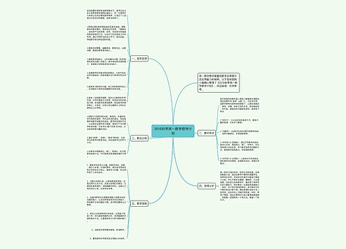 2018秋季高一数学教学计划