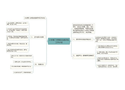 小学第二学期综合教研组工作计划