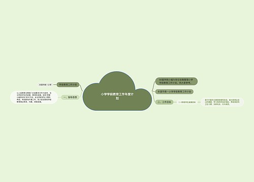 小学学前教育工作年度计划