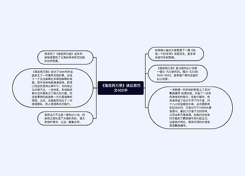 《海底两万里》读后感范文400字