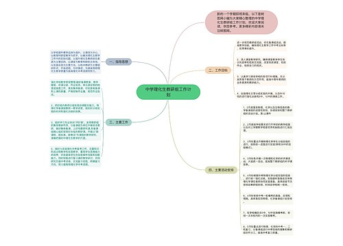 中学理化生教研组工作计划