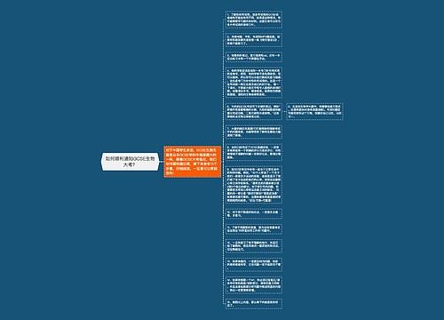 如何顺利通知GCSE生物大考? 如何顺利通知GCSE生物大考?