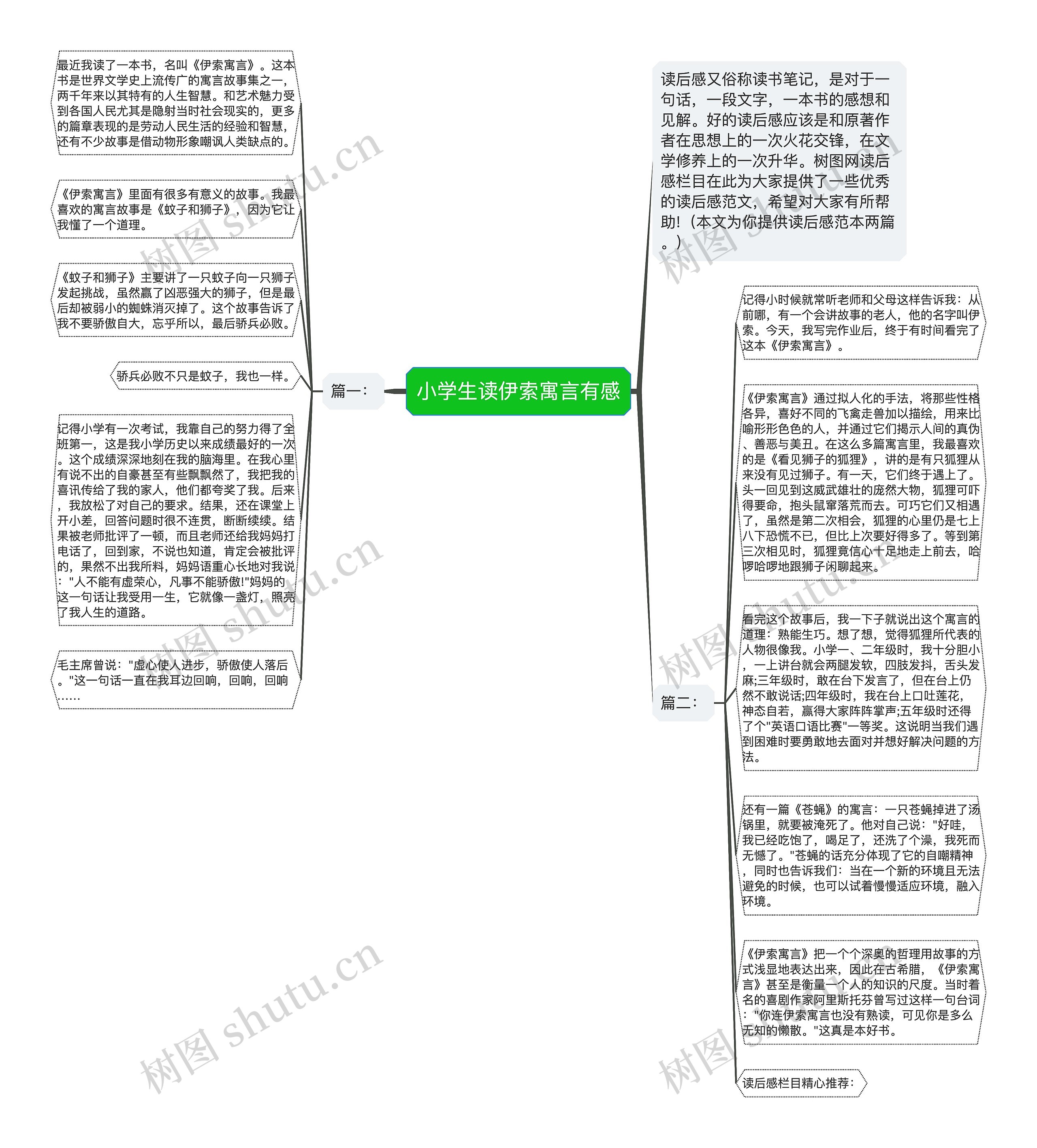 小学生读伊索寓言有感