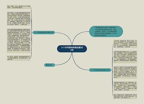 八十天环游地球读后感300字