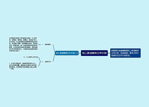 初二英语教师工作计划