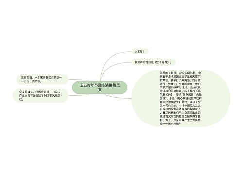 五四青年节励志演讲稿范文