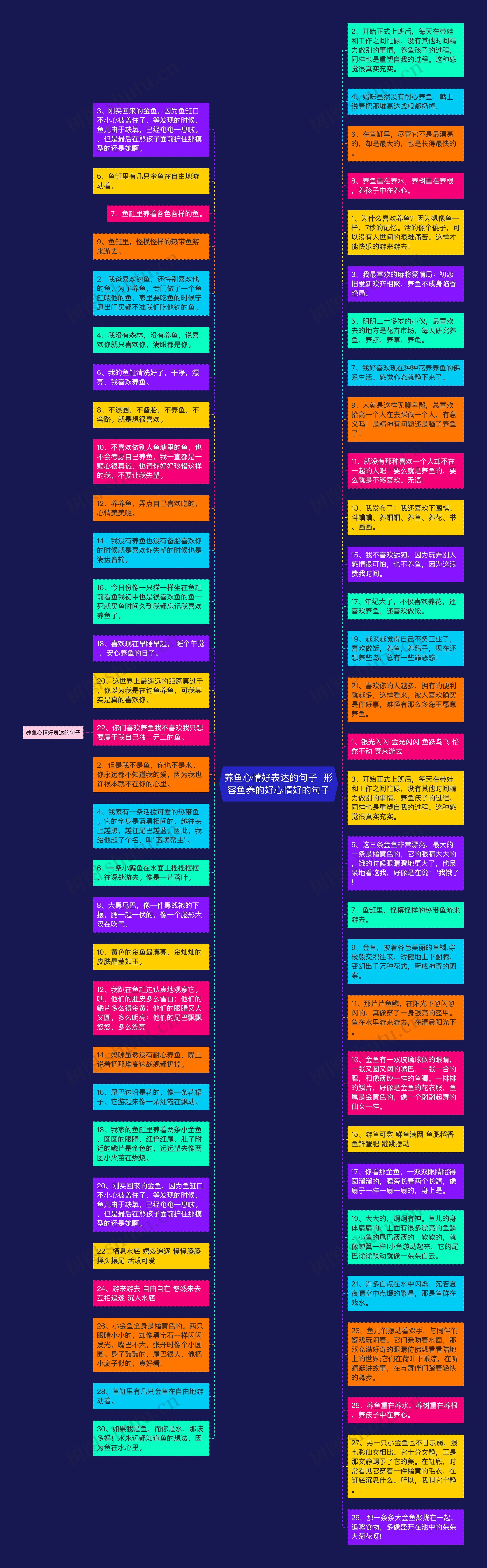 养鱼心情好表达的句子  形容鱼养的好心情好的句子