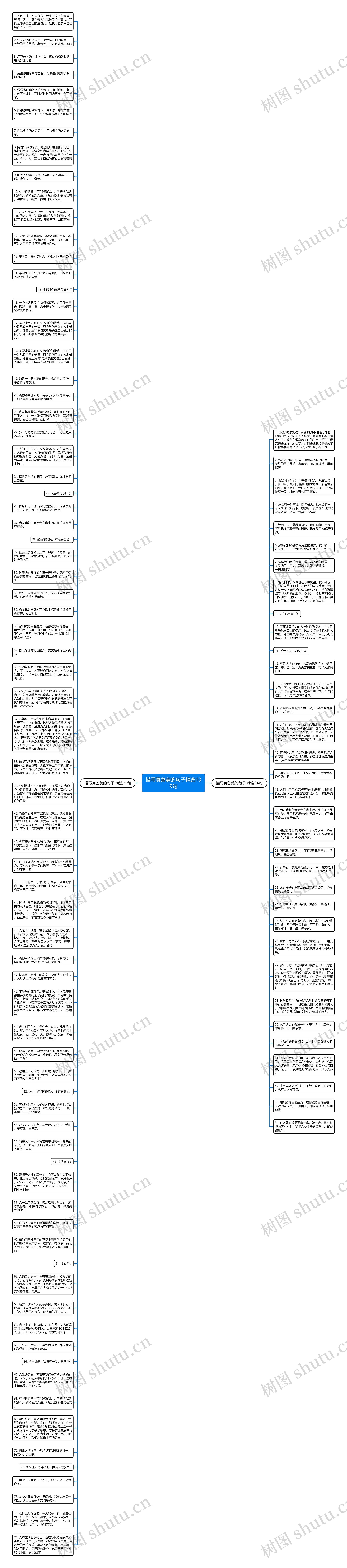 描写真善美的句子精选109句思维导图
