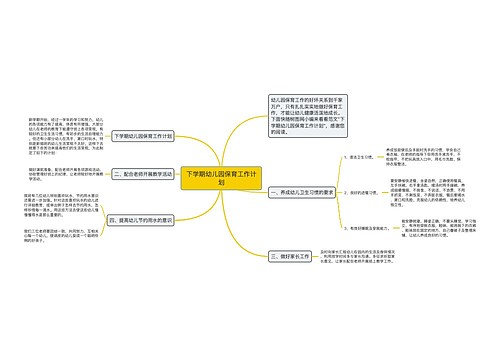 下学期幼儿园保育工作计划