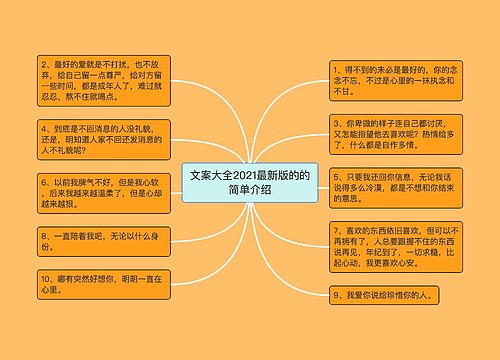 文案大全2021最新版的的简单介绍