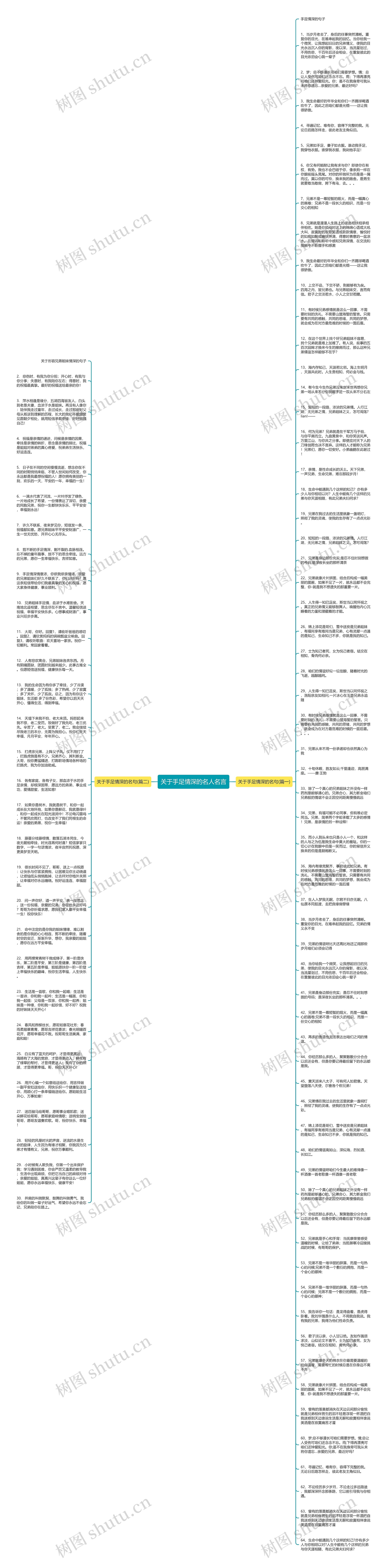 关于手足情深的名人名言思维导图