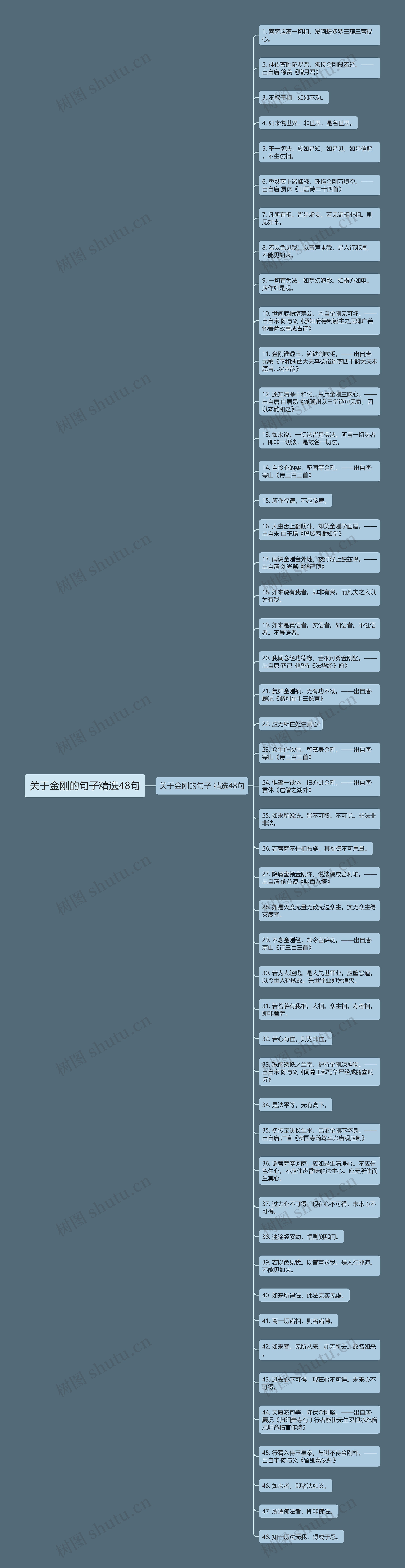 关于金刚的句子精选48句思维导图