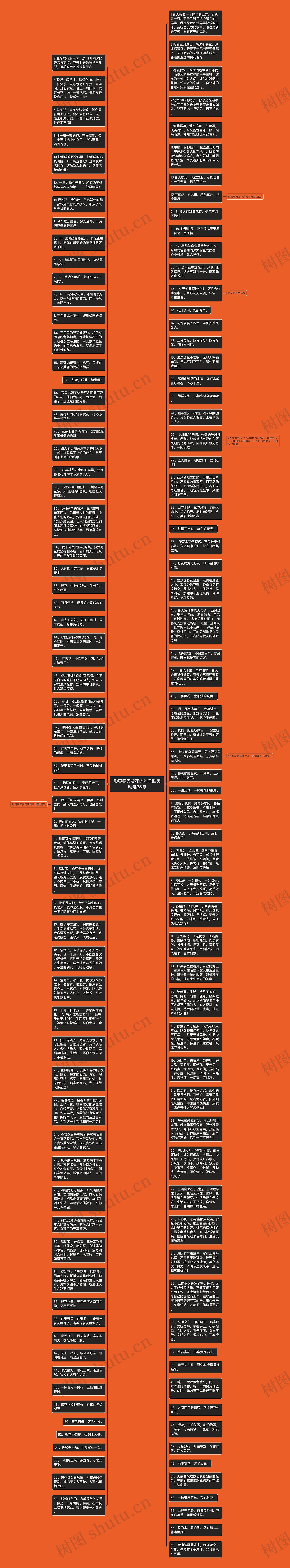 形容春天赏花的句子唯美精选35句思维导图