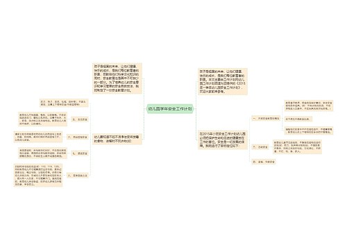 幼儿园学年安全工作计划 幼儿园学年安全工作计划