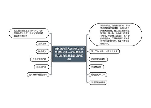 荷包里的单人床经典语录(荷包里的单人床经典语录第几章有世界上最远的距离)