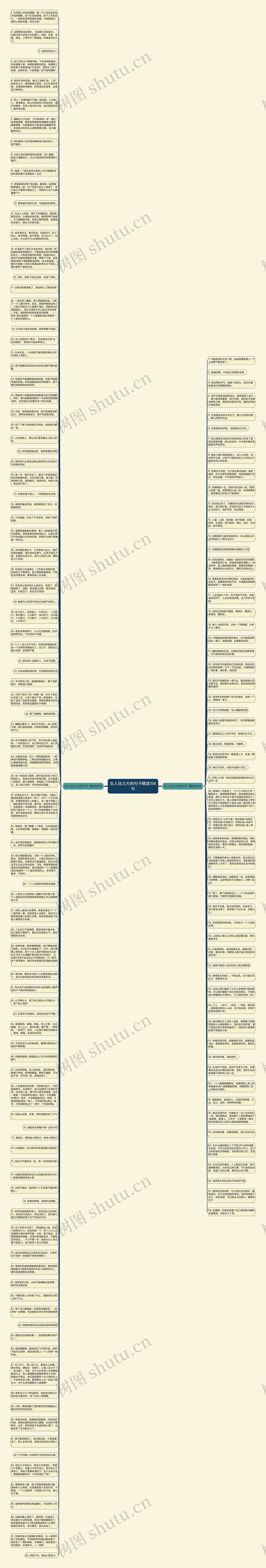 女人压力大的句子精选156句思维导图