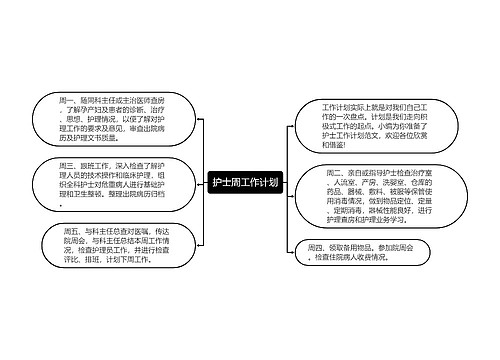 护士周工作计划