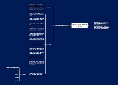 幼儿园大班下学期数学教学计划 幼儿园大班下学期数学教学计划