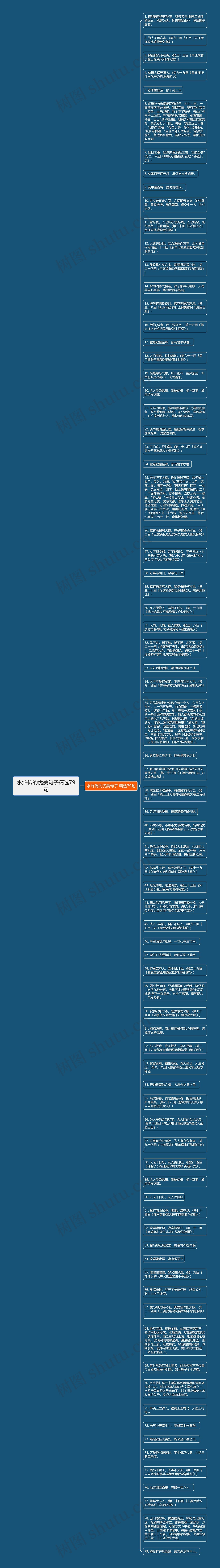 水浒传的优美句子精选79句思维导图