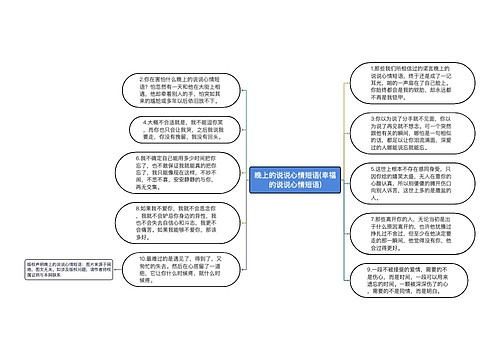 晚上的说说心情短语(幸福的说说心情短语)