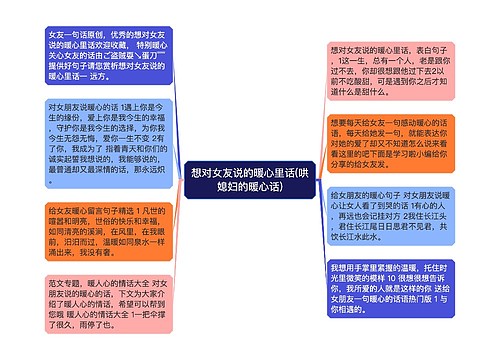 想对女友说的暖心里话(哄媳妇的暖心话)