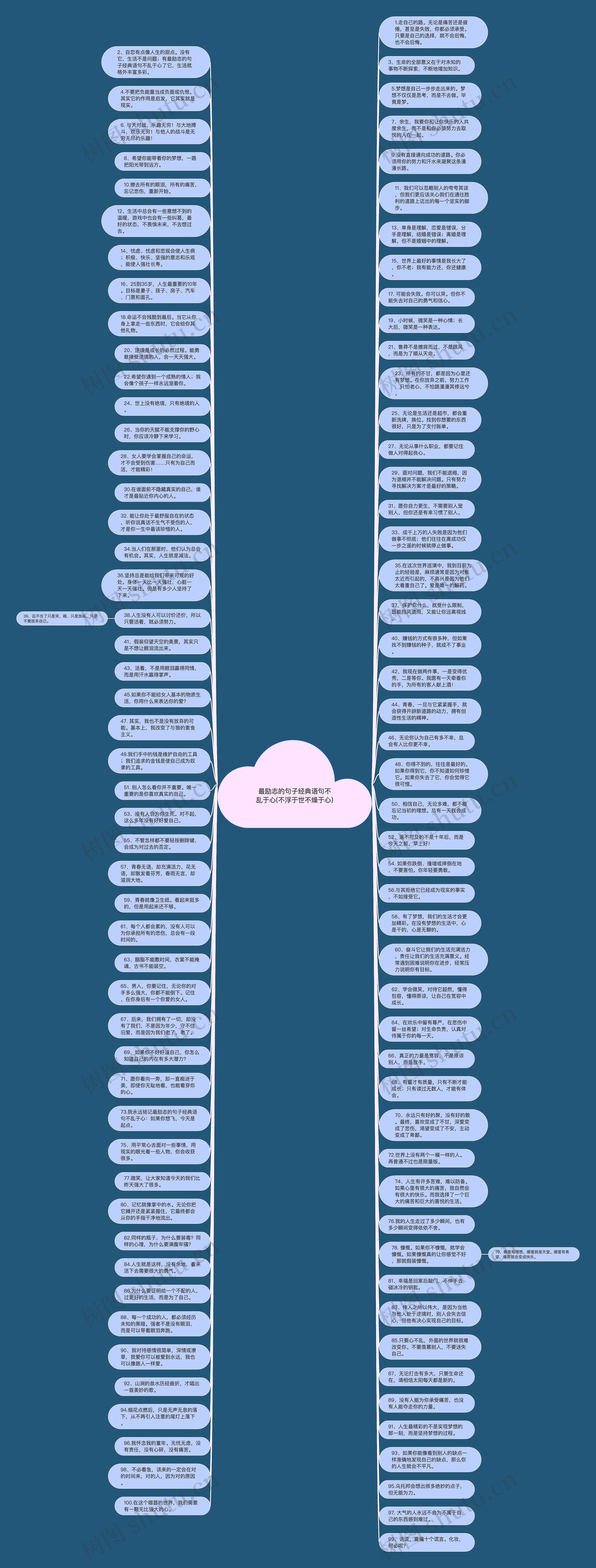 最励志的句子经典语句不乱于心(不浮于世不燥于心)思维导图