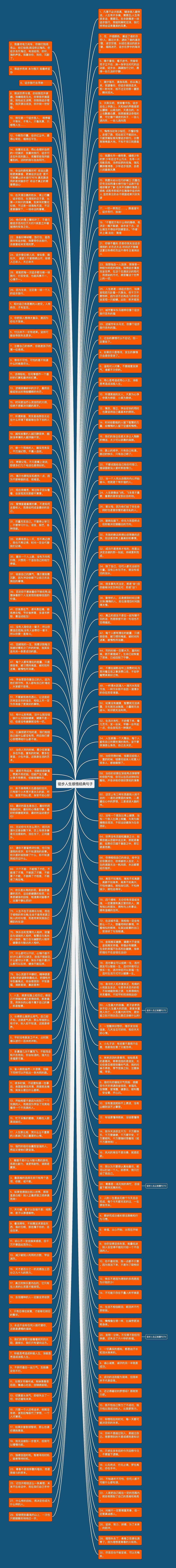 徒步人生感悟经典句子思维导图