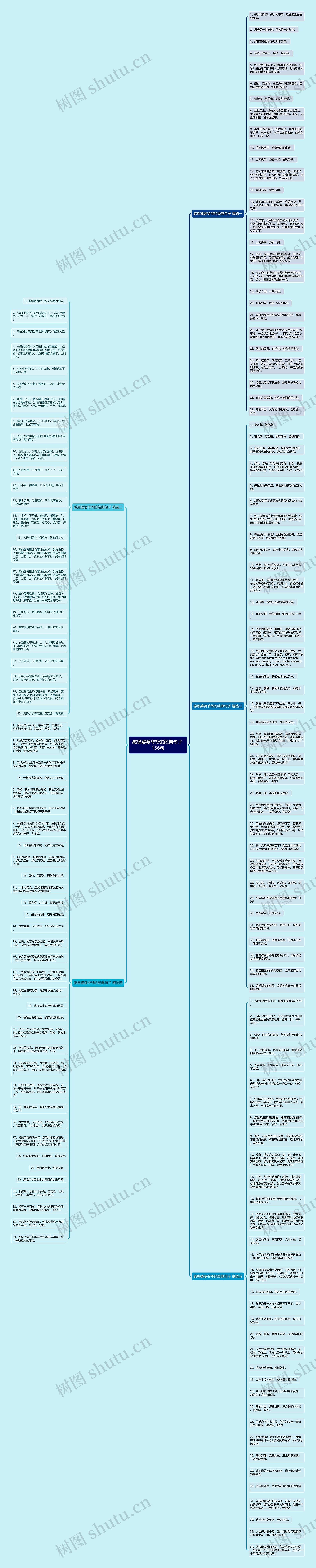 感恩婆婆爷爷的经典句子 156句思维导图