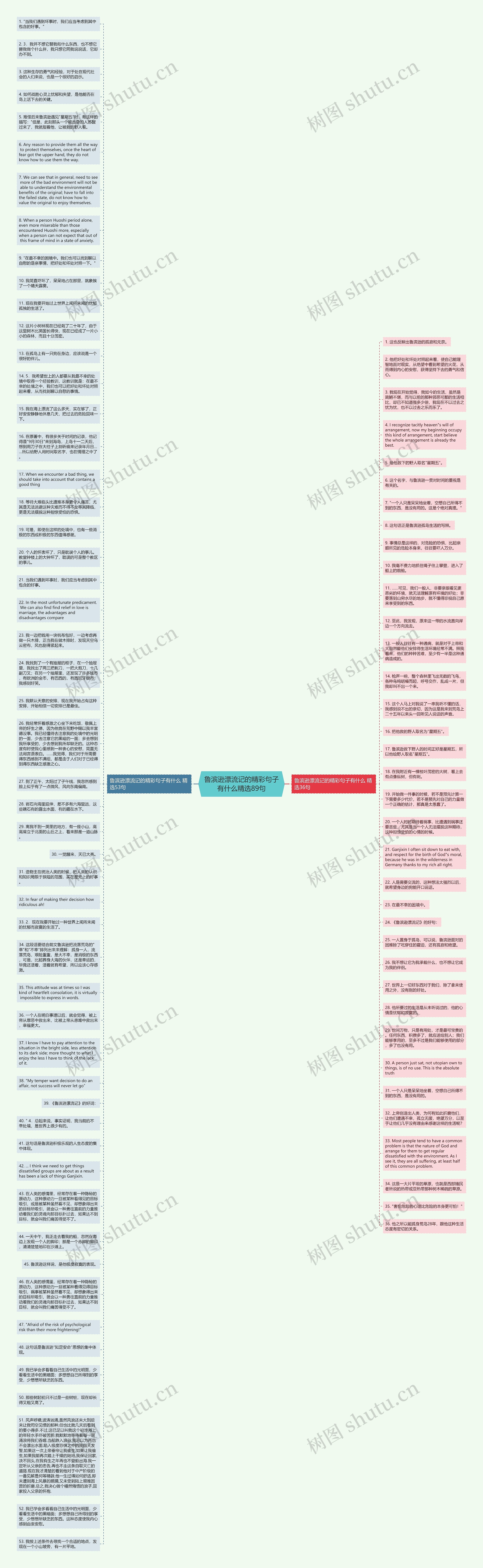 鲁滨逊漂流记的精彩句子有什么精选89句思维导图