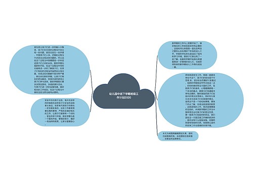 幼儿园中班下学期班级工作计划2020