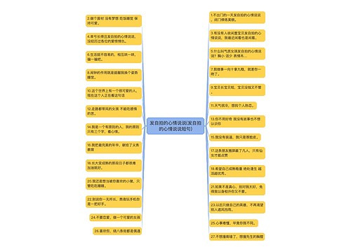 发自拍的心情说说(发自拍的心情说说短句)