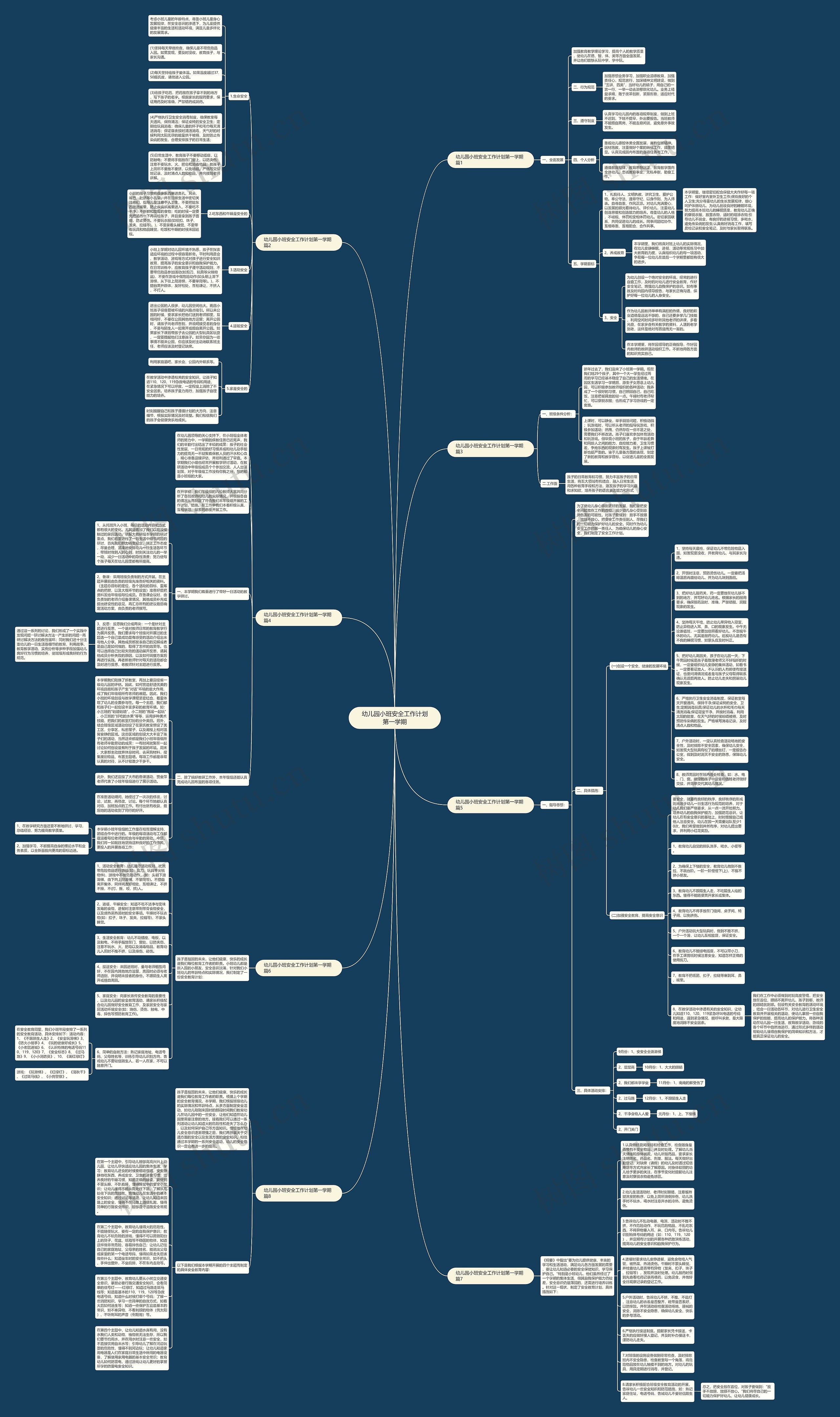 幼儿园小班安全工作计划第一学期