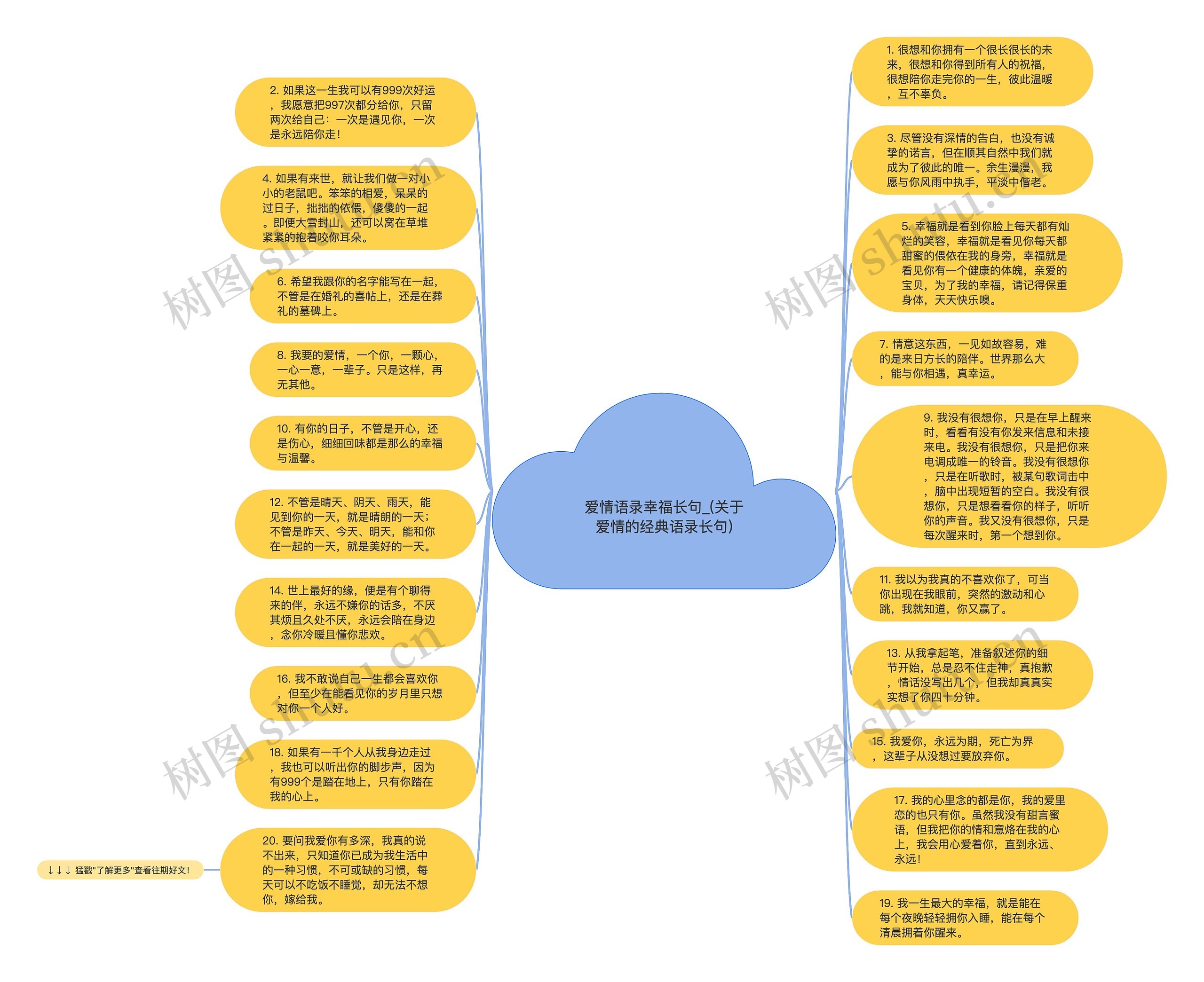 爱情语录幸福长句_(关于爱情的经典语录长句)思维导图