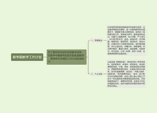 新学期教学工作计划