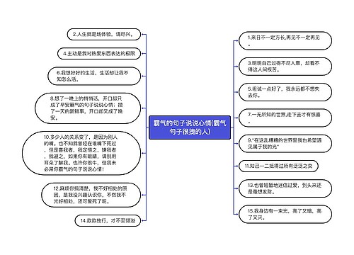 霸气的句子说说心情(霸气句子很拽的人)