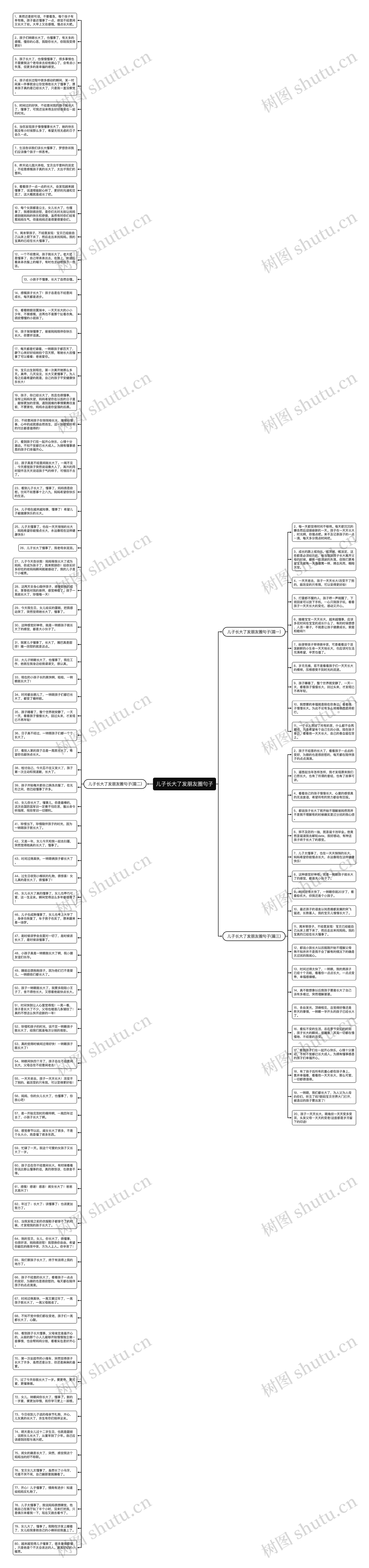 儿子长大了发朋友圈句子思维导图