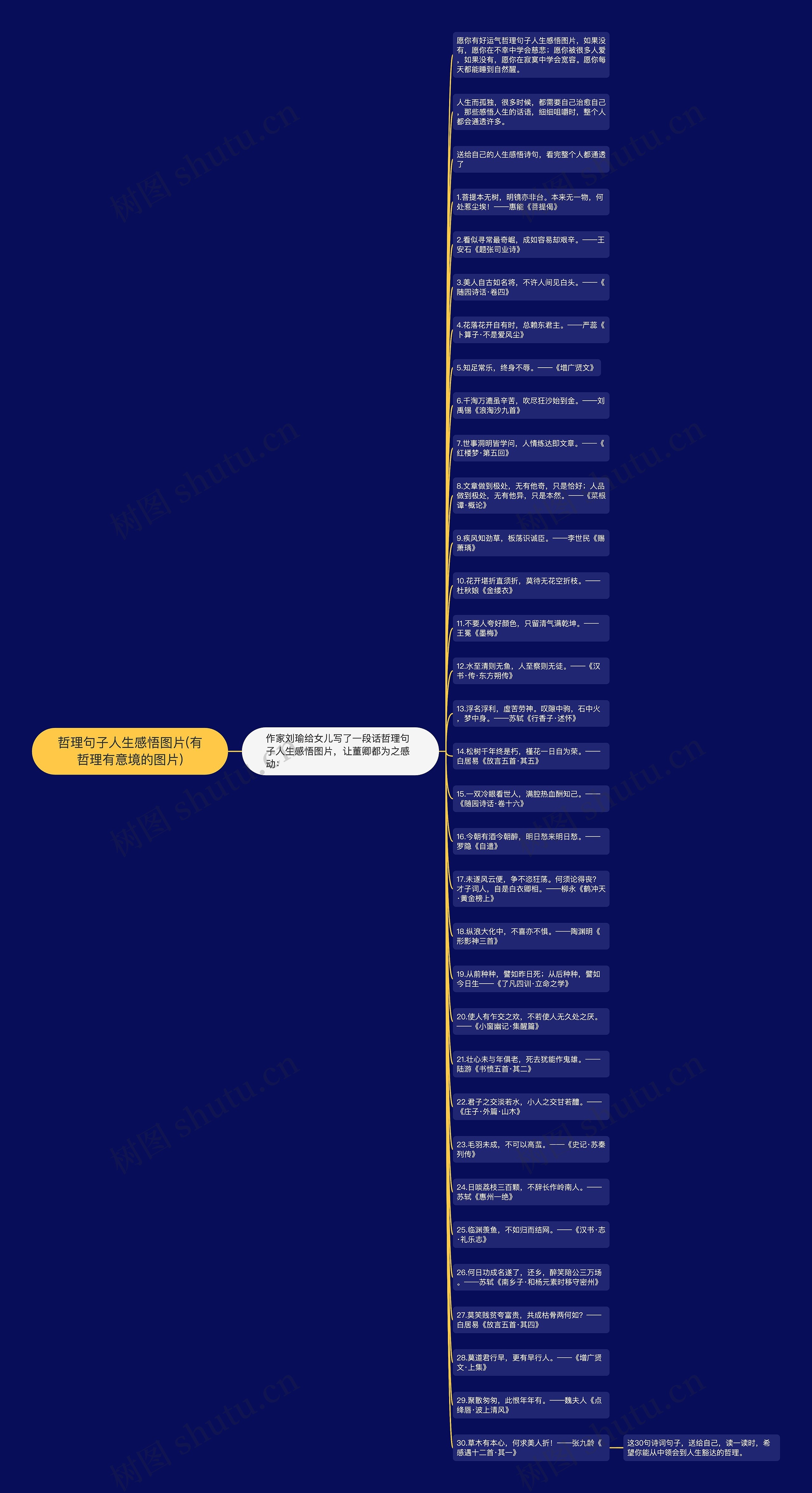 哲理句子人生感悟图片(有哲理有意境的图片)思维导图