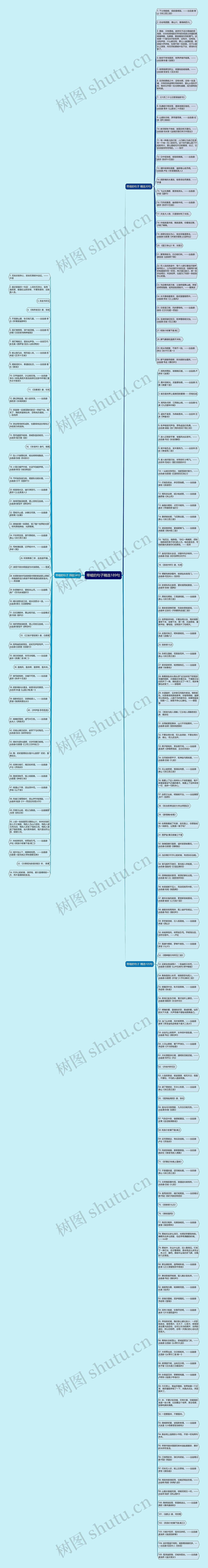 带暗的句子精选189句思维导图