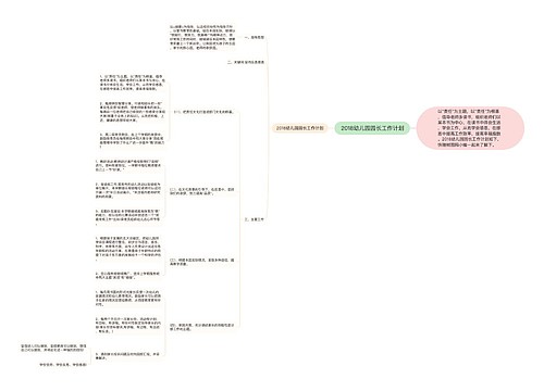 2018幼儿园园长工作计划