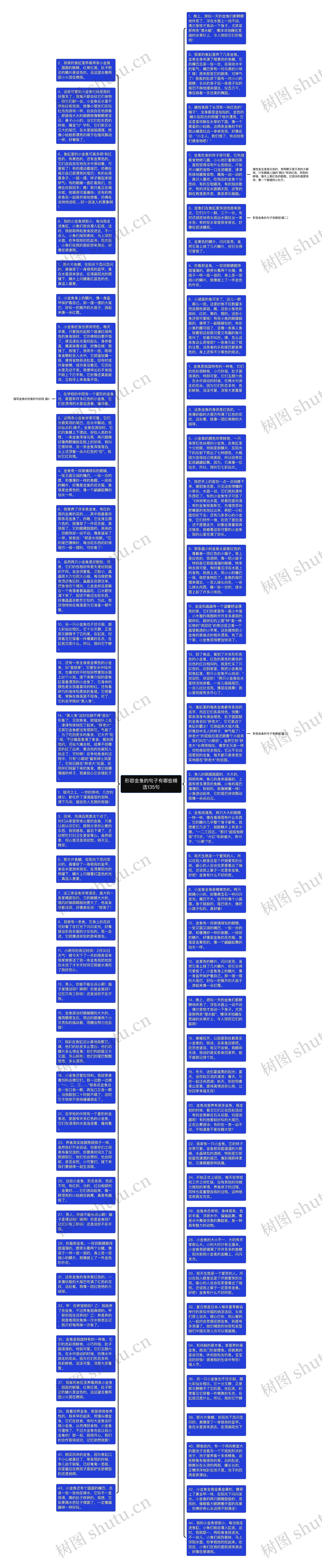 形容金鱼的句子有哪些精选135句思维导图