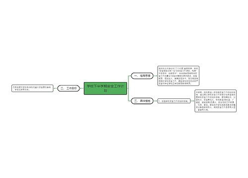 学校下半学期安全工作计划