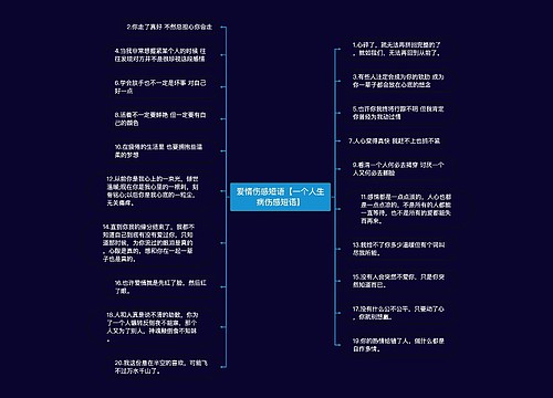 爱情伤感短语【一个人生病伤感短语】