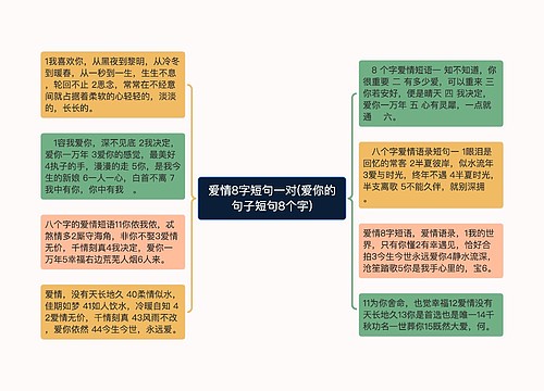 爱情8字短句一对(爱你的句子短句8个字)