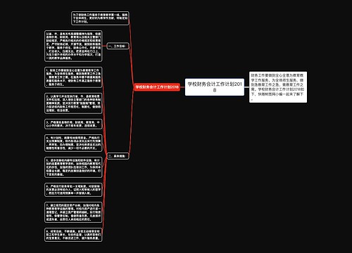 学校财务会计工作计划2018