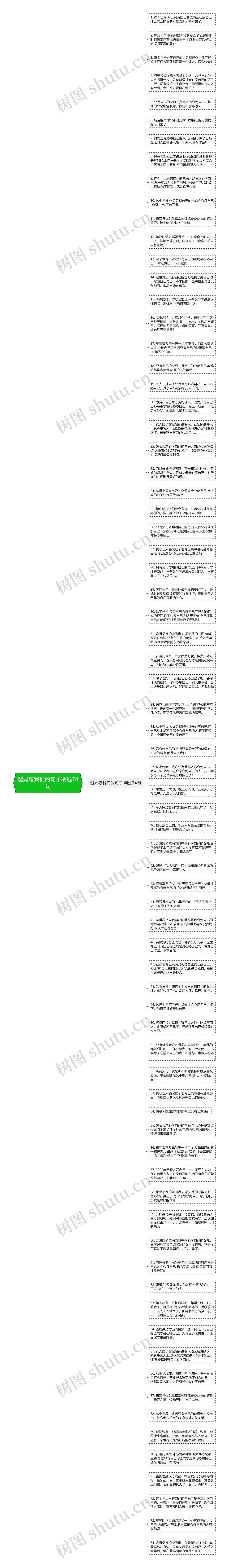 爸妈疼我们的句子精选74句