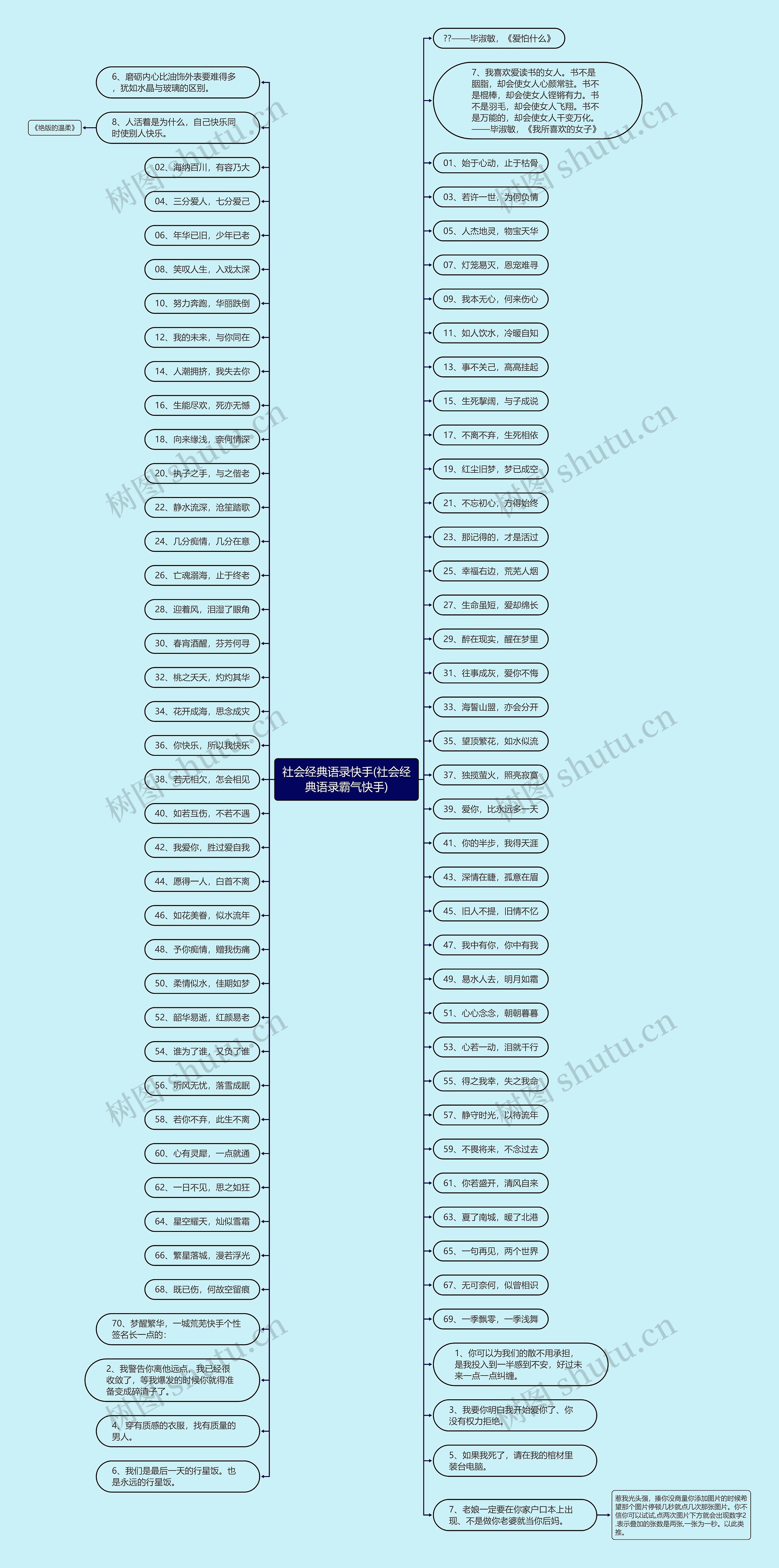 社会经典语录快手(社会经典语录霸气快手)思维导图