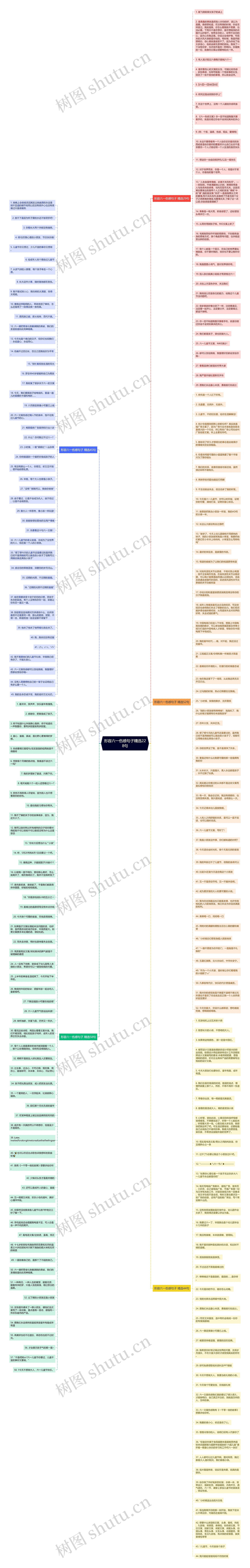 形容六一伤感句子精选228句思维导图